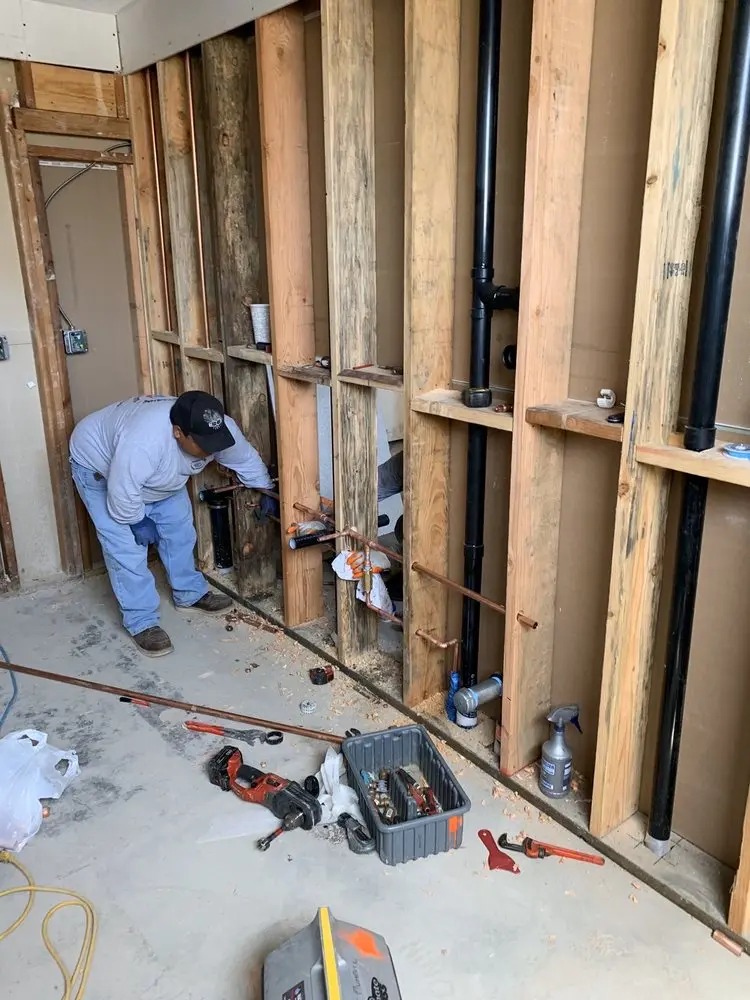 Commercial rough-in plumbing for Gas Line Repair in Franjo
